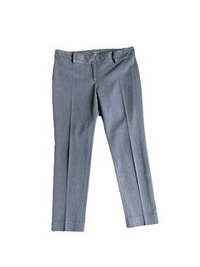 Ann Taylor Gray Cropped Dress Pants - Tailored Slim Fit 8P